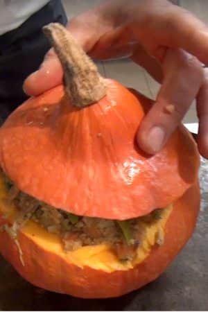 Recette. Potimarron rôti et farci accompagné de ses légumes et fruits de saison