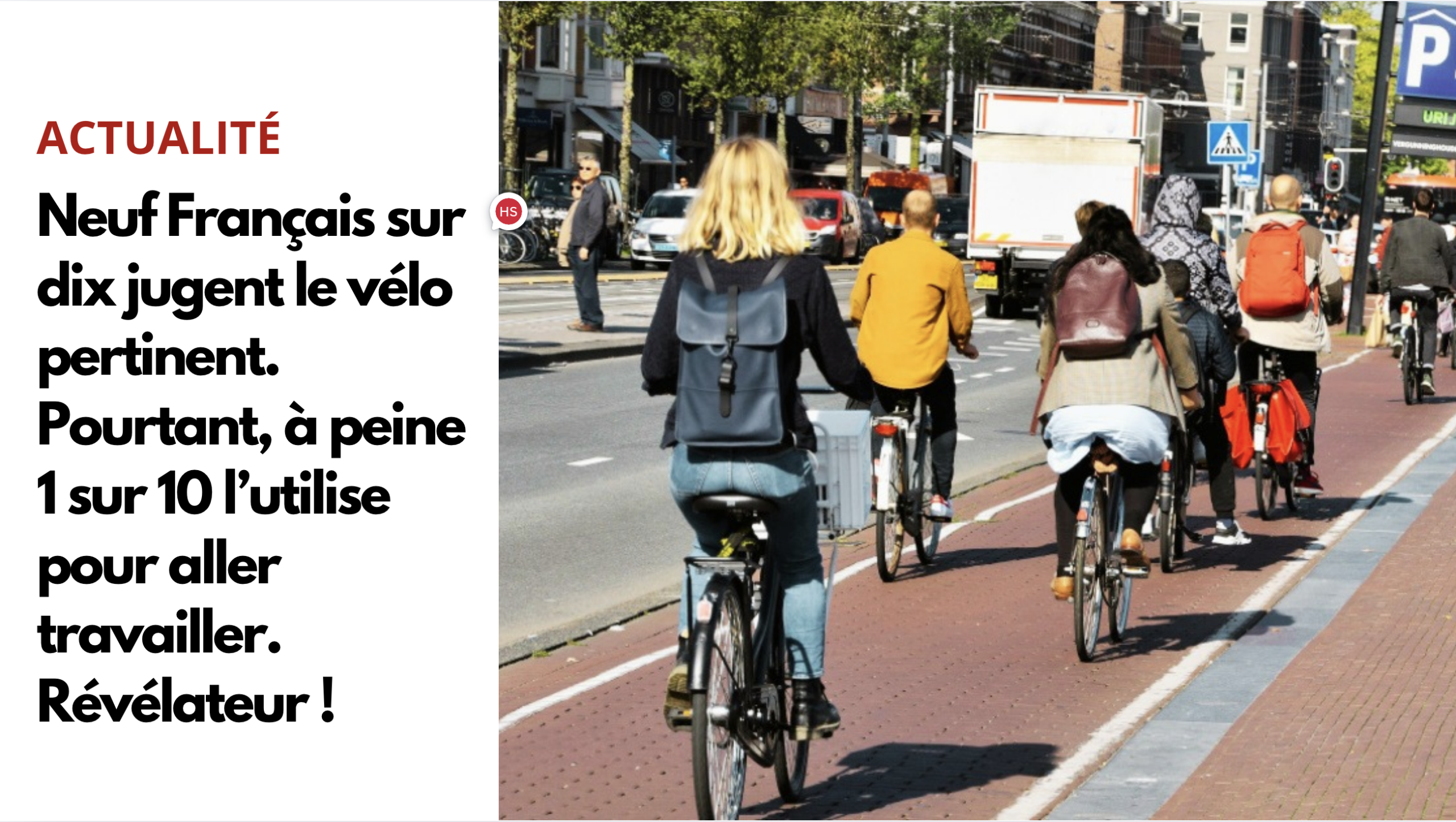 Vélo : pourquoi 90% des Français y pensent mais 10% pédalent